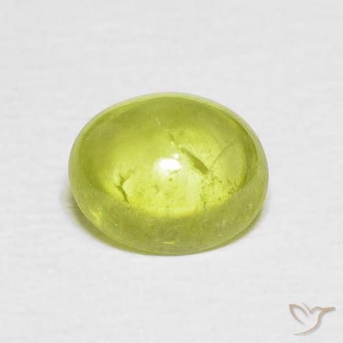 1.57ct Natural Amarelo limão claro Esfena, oval, Transparente