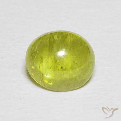 2.22ct Natural Luz amarela Esfena, oval, Transparente