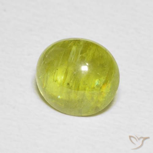 Esfena Luz amarela Natural 2.22ct, oval, Transparente
