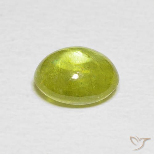 Esfena Amarelo limão claro Natural 1.63ct, oval, Transparente