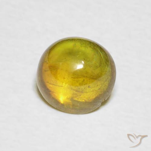 Esfena amarelo médio Natural 1.31ct, oval, Transparente
