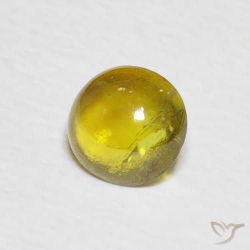 Esfena amarelo médio Natural 0.75ct, oval, Transparente