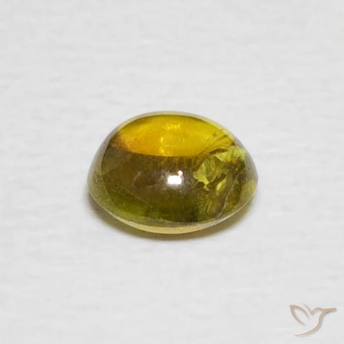 Esfena amarelo médio Natural 0.75ct, oval, Transparente