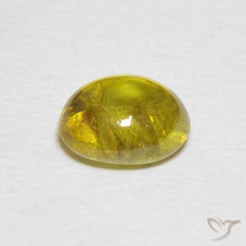 Esfena amarelo médio Natural 1.78ct, oval, Transparente