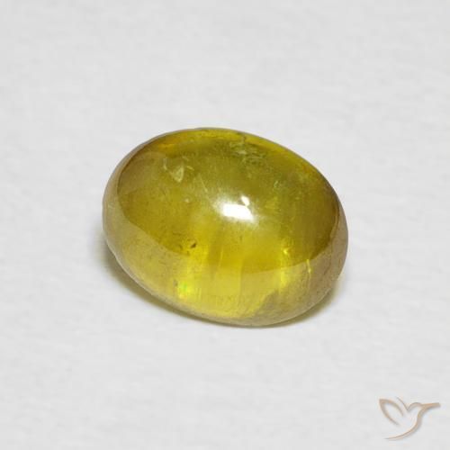 Esfena amarelo médio Natural 1.11ct, oval, Transparente