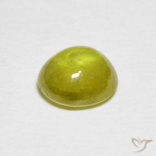 Esfena Amarelo esverdeado Natural 2.06ct, oval, Transparente