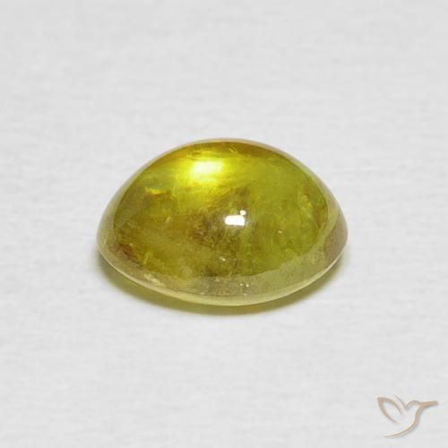 Esfena Verde médio Natural 2.19ct, oval, Transparente