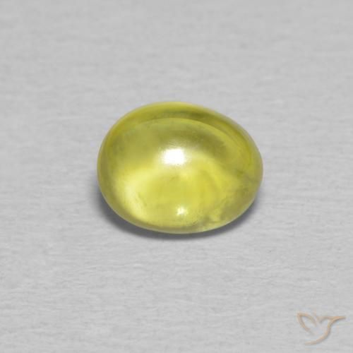 0.85ct Natural Verde Floresta Quente Esfena, oval, Transparente