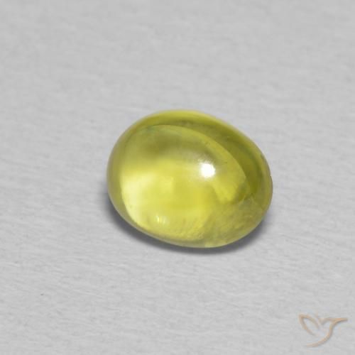 Esfena Verde Floresta Quente Natural 0.85ct, oval, Transparente