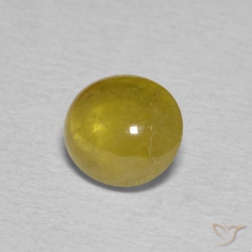 Esfena Outono Amarelo Natural 0.99ct, oval, Transparente