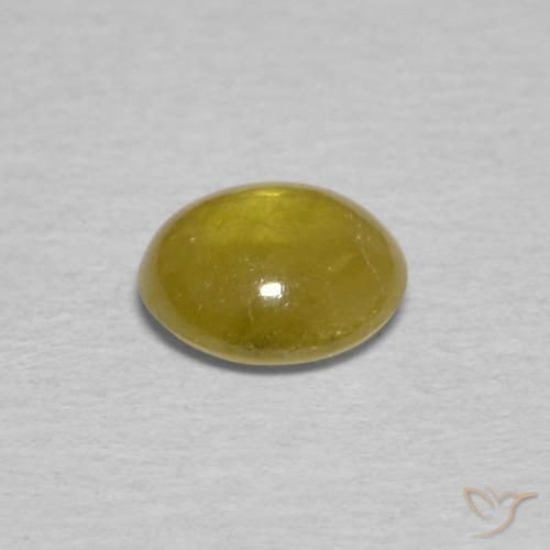Esfena Outono Amarelo Natural 0.99ct, oval, Transparente