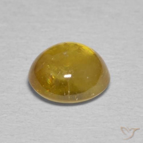 Esfena Dourado acastanhado Natural 2.06ct, oval, Transparente
