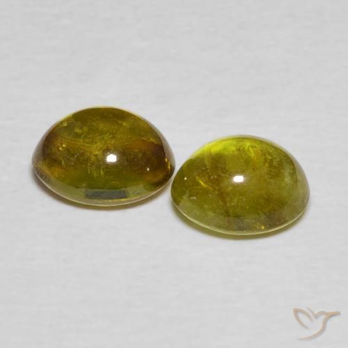 Pedras preciosas de Esfena Marrom Dourado Profundo natural de 2.26 ct, oval, Transparente