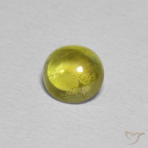 Esfena amarelo médio Natural 0.94ct, oval, Transparente