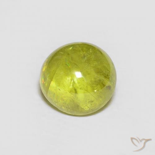 Esfena Verde Floresta Quente Natural 1.80ct, oval, Transparente