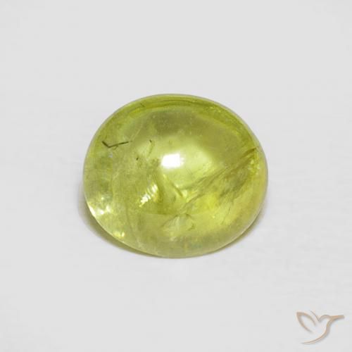 1.75ct Natural Verde médio Esfena, oval, Transparente
