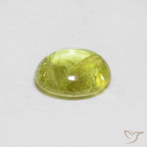 Esfena Verde médio Natural 1.75ct, oval, Transparente