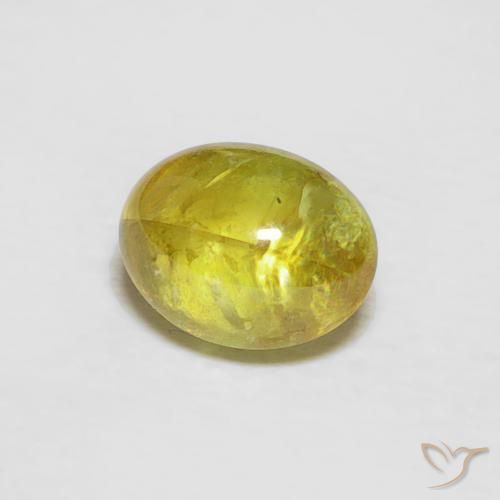 Esfena Amarelo acastanhado Natural 0.94ct, oval, Transparente