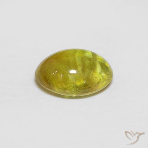Esfena Amarelo acastanhado Natural 0.94ct, oval, Transparente