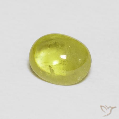 Esfena amarelo médio Natural 1.19ct, oval, Transparente