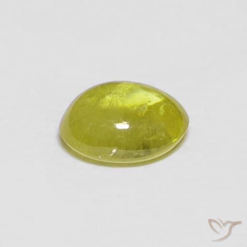 Esfena amarelo médio Natural 1.19ct, oval, Transparente