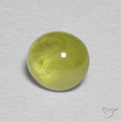 Esfena Verde amarelado Natural 1.27ct, oval, Transparente
