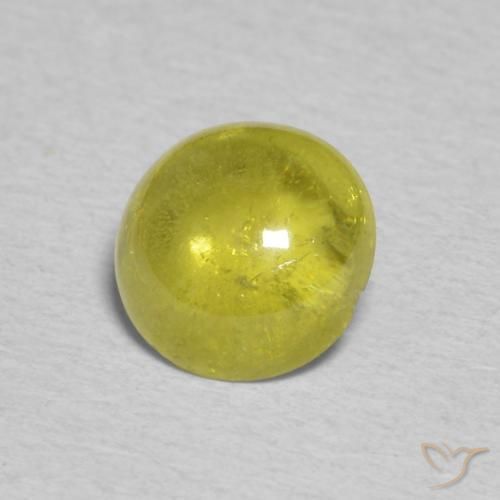 Esfena amarelo médio Natural 1.19ct, oval, Transparente