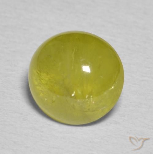 Esfena Verde Floresta Quente Natural 2.17ct, oval, Translúcido