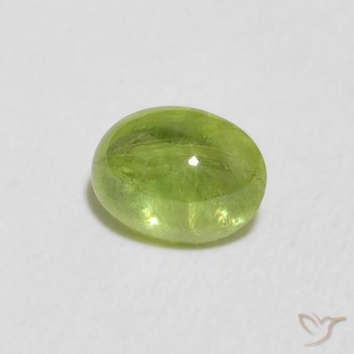 Esfena Luz verde Natural 0.85ct, oval, Transparente