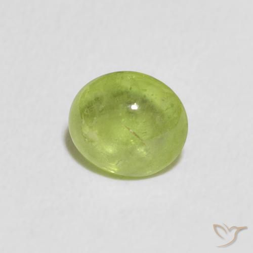 Esfena Verde médio Natural 0.78ct, oval, Transparente