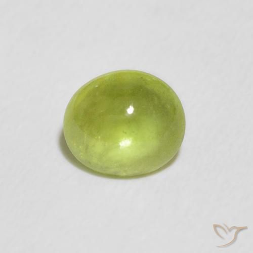 1.02ct Natural Verde claro Esfena, oval, Transparente