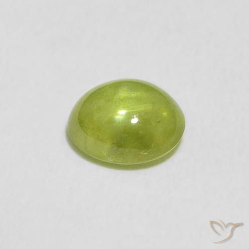 Esfena Verde claro Natural 1.02ct, oval, Transparente
