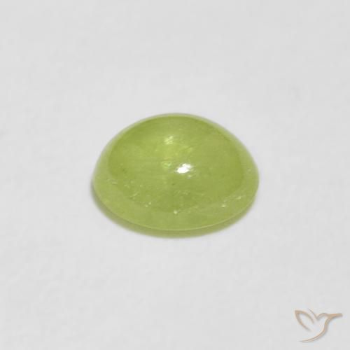 Esfena Verde claro Natural 0.85ct, oval, Transparente