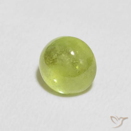 Esfena Verde claro Natural 0.94ct, Redondo, Transparente