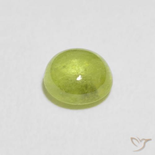 Esfena Verde claro Natural 0.94ct, Redondo, Transparente