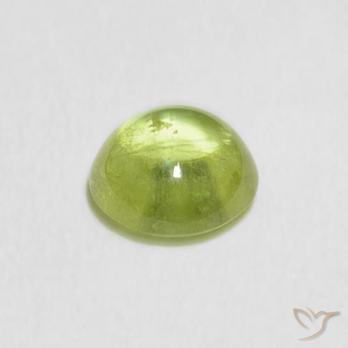 Esfena Verde médio Natural 1.04ct, oval, Transparente