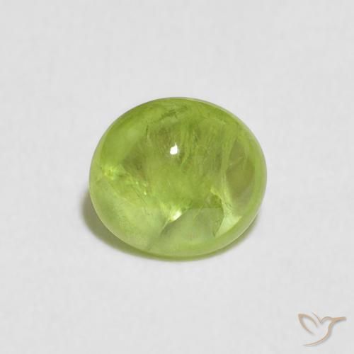 1.08ct Natural Verde médio Esfena, oval, Transparente