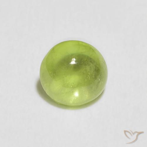 0.97ct Natural Verde médio Esfena, Redondo, Transparente