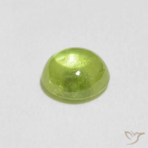 Esfena Verde médio Natural 0.97ct, Redondo, Transparente