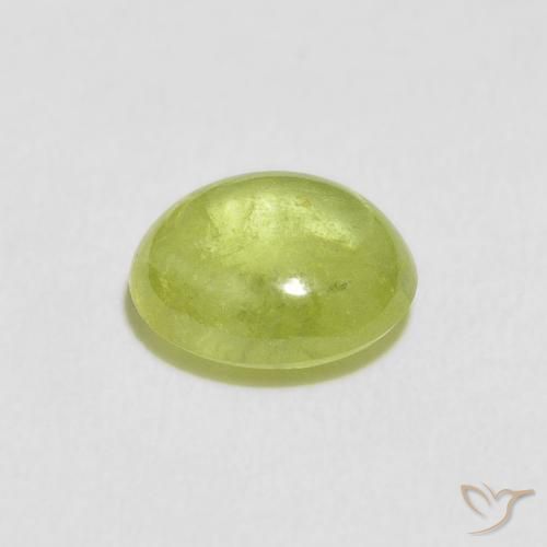 Esfena Verde médio Natural 2.45ct, oval, Transparente