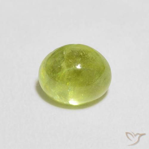 1.16ct Natural Verde médio Esfena, oval, Transparente