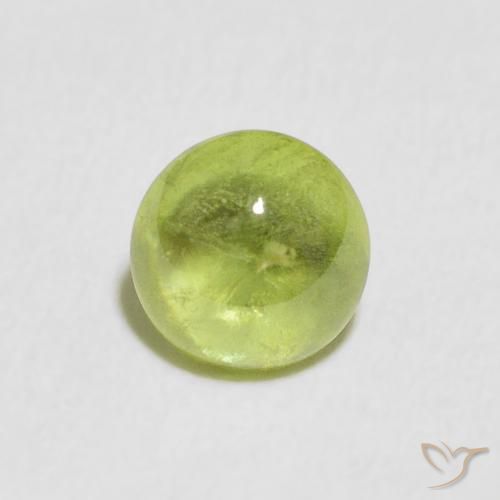 1.63ct Natural Verde amarelado vivo Esfena, oval, Transparente