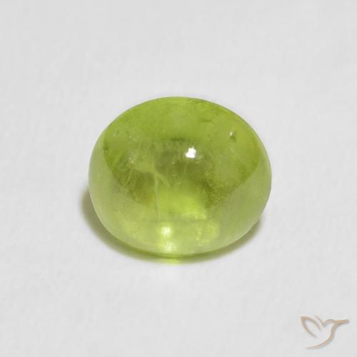 1.74ct Natural Verde médio Esfena, oval, Transparente