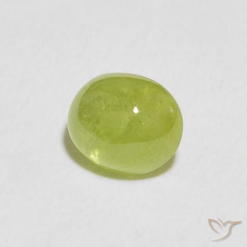 Esfena Verde claro Natural 0.84ct, oval, Transparente