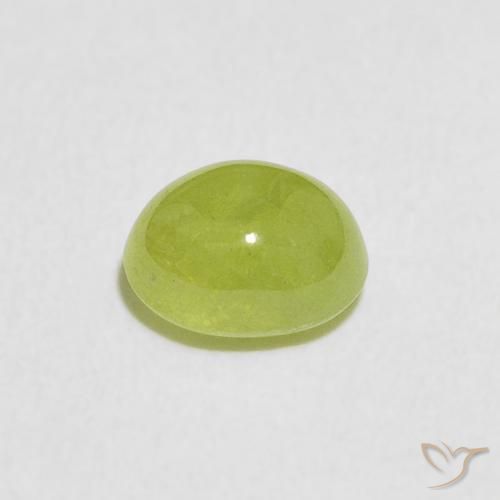Esfena Verde claro Natural 0.84ct, oval, Transparente