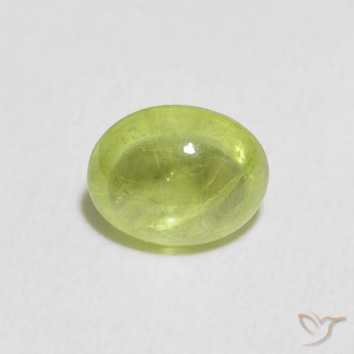 1.94ct Natural Verde médio Esfena, oval, Transparente