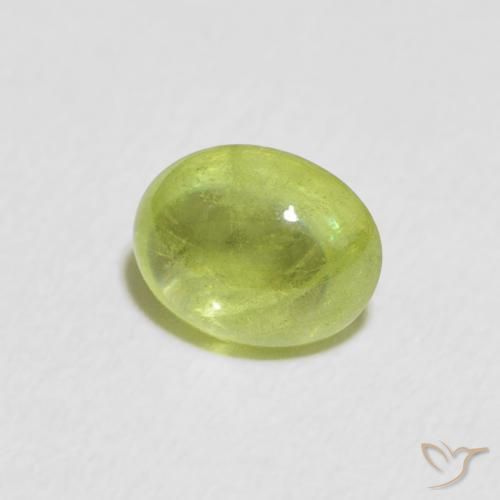 Esfena Verde médio Natural 1.94ct, oval, Transparente