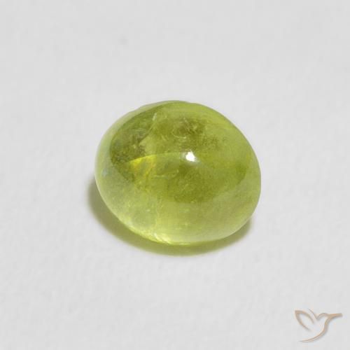 Esfena Verde médio Natural 1.23ct, oval, Transparente