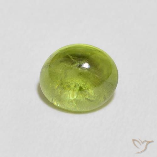 1.23ct Natural Verde claro Esfena, oval, Transparente