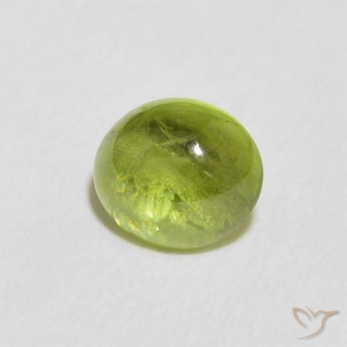 Esfena Verde claro Natural 1.23ct, oval, Transparente